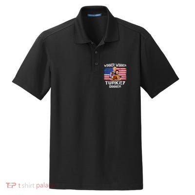 Humor Trump Vance Winner Winner Turkey Dinner Thanksgiving Dry Zone Grid Polo