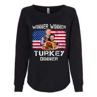 Humor Trump Vance Winner Winner Turkey Dinner Thanksgiving Womens California Wash Sweatshirt