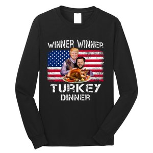 Humor Trump Vance Winner Winner Turkey Dinner Thanksgiving Long Sleeve Shirt