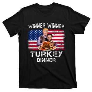 Humor Trump Vance Winner Winner Turkey Dinner Thanksgiving T-Shirt