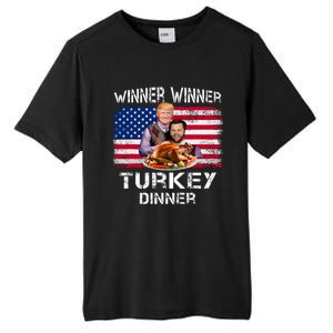 Humor Trump Vance Winner Winner Turkey Dinner Thanksgiving Tall Fusion ChromaSoft Performance T-Shirt