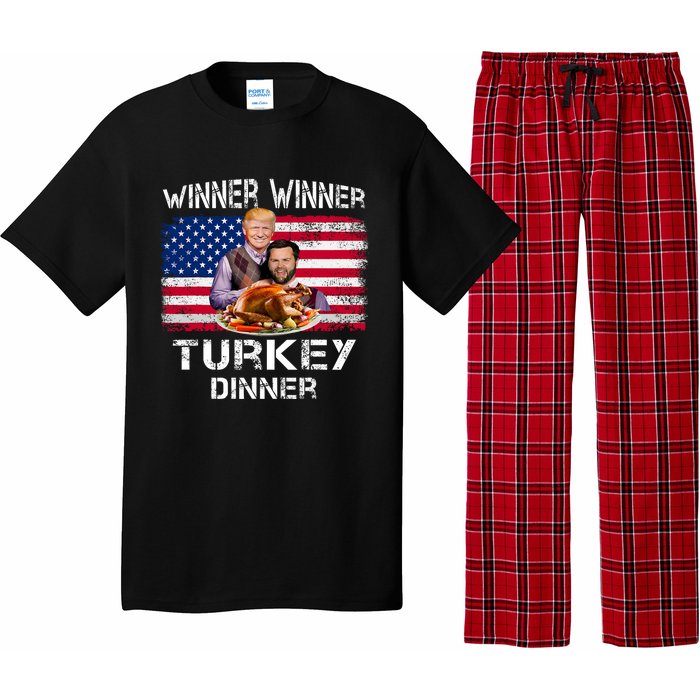 Humor Trump Vance Winner Winner Turkey Dinner Thanksgiving Pajama Set