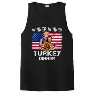 Humor Trump Vance Winner Winner Turkey Dinner Thanksgiving PosiCharge Competitor Tank