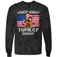 Humor Trump Vance Winner Winner Turkey Dinner Thanksgiving Tie-Dye Long Sleeve Shirt