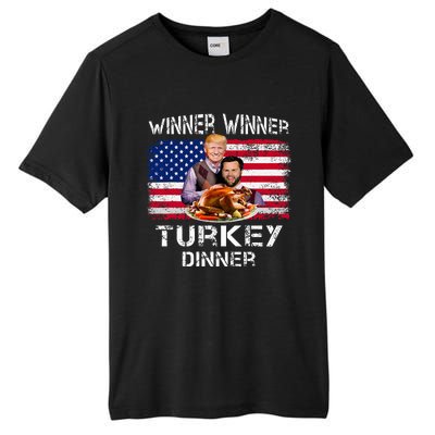 Humor Trump Vance Winner Winner Turkey Dinner Tall Fusion ChromaSoft Performance T-Shirt