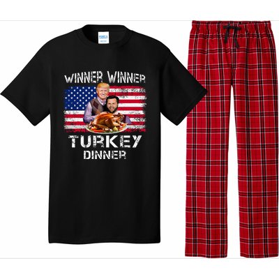 Humor Trump Vance Winner Winner Turkey Dinner Pajama Set