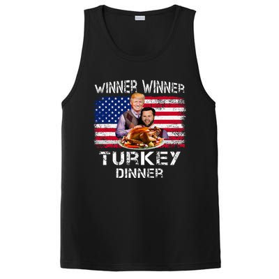 Humor Trump Vance Winner Winner Turkey Dinner PosiCharge Competitor Tank