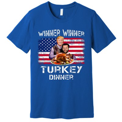 Humor Trump Vance Winner Winner Turkey Dinner Premium T-Shirt