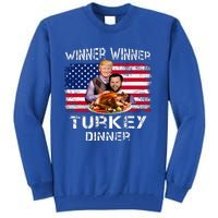 Humor Trump Vance Winner Winner Turkey Dinner Tall Sweatshirt