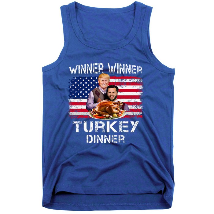 Humor Trump Vance Winner Winner Turkey Dinner Tank Top