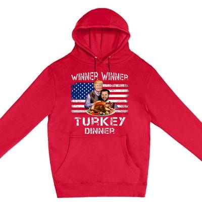 Humor Trump Vance Winner Winner Turkey Dinner Premium Pullover Hoodie