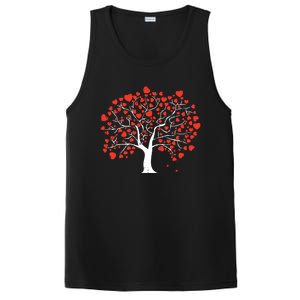 Heart Tree Valentines Day Cute Nature Love Great Gift PosiCharge Competitor Tank