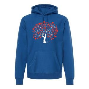 Heart Tree Valentines Day Cute Nature Love Great Gift Premium Hoodie