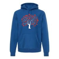 Heart Tree Valentines Day Cute Nature Love Great Gift Premium Hoodie