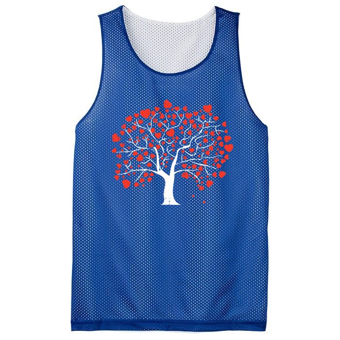 Heart Tree Valentines Day Cute Nature Love Great Gift Mesh Reversible Basketball Jersey Tank