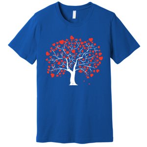 Heart Tree Valentines Day Cute Nature Love Great Gift Premium T-Shirt