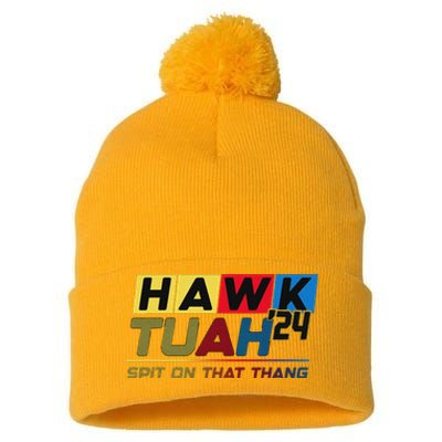 Hawk Tush Viral Election Parody Design Pom Pom 12in Knit Beanie