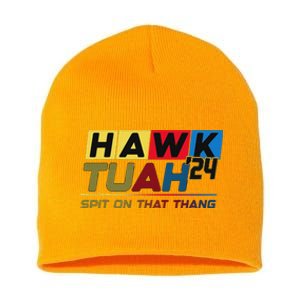 Hawk Tush Viral Election Parody Design Short Acrylic Beanie