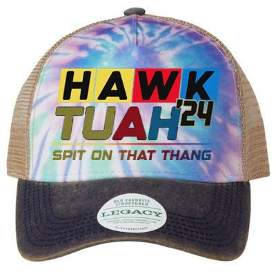 Hawk Tush Viral Election Parody Design Legacy Tie Dye Trucker Hat