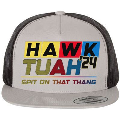 Hawk Tush Viral Election Parody Design Flat Bill Trucker Hat