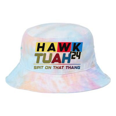 Hawk Tush Viral Election Parody Design Tie Dye Newport Bucket Hat