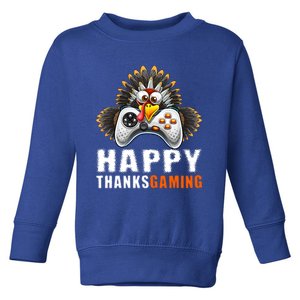 Happy Thanksgiving Video Game Controller Turkey Face Gift Toddler Sweatshirt