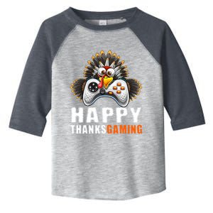 Happy Thanksgiving Video Game Controller Turkey Face Gift Toddler Fine Jersey T-Shirt