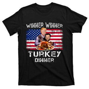 Humor Trump Vance Winner Winner Turkey Dinner Thanksgiving T-Shirt