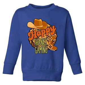 Happy Thanksgiving Video Game Pumpkin Pie Turkey Gift Toddler Sweatshirt