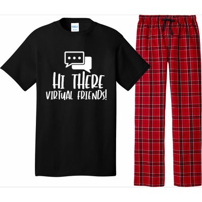 Hi There Virtual Friends Zoom Meeting Pajama Set