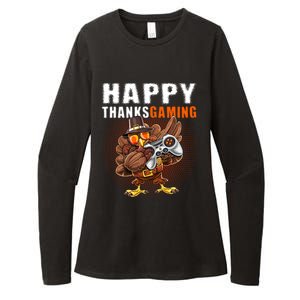 Happy Thanksgiving Video Game Dabbing Turkey Pilgrim Great Gift Womens CVC Long Sleeve Shirt