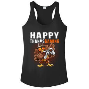 Happy Thanksgiving Video Game Dabbing Turkey Pilgrim Great Gift Ladies PosiCharge Competitor Racerback Tank