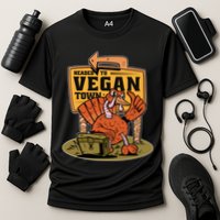 Headed To Vegan Town Chicken Cooling Performance Crew T-Shirt