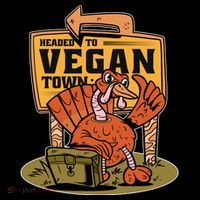 Headed To Vegan Town Chicken 16 in Basic Backpack