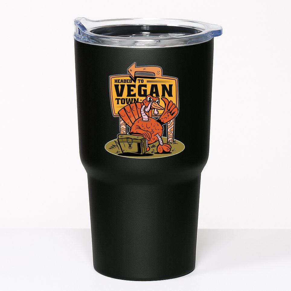 Headed To Vegan Town Chicken Tumbler
