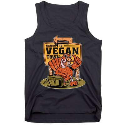 Headed To Vegan Town Chicken Tank Top