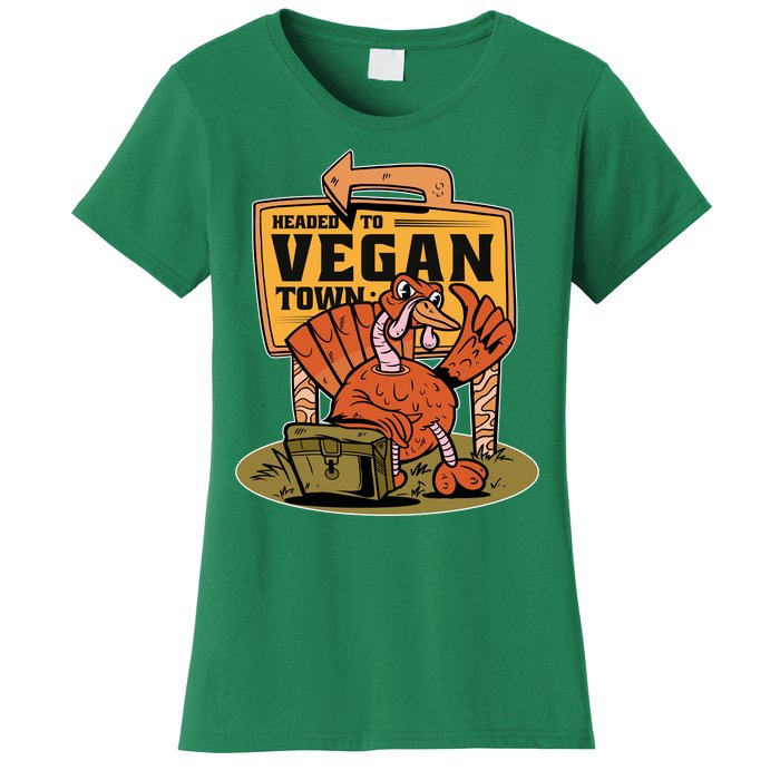 Headed To Vegan Town Chicken Women's T-Shirt