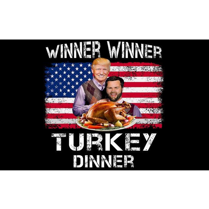 Humor Trump Vance Winner Winner Turkey Dinner Thanksgiving Bumper Sticker