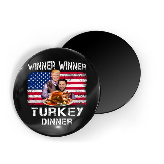 Humor Trump Vance Winner Winner Turkey Dinner Thanksgiving Magnet