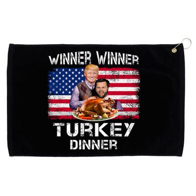 Humor Trump Vance Winner Winner Turkey Dinner Thanksgiving Grommeted Golf Towel