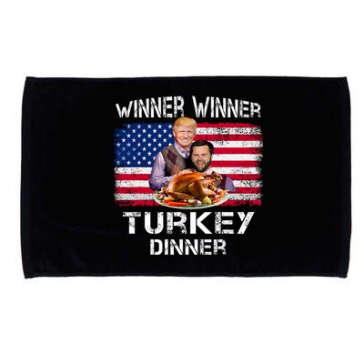 Humor Trump Vance Winner Winner Turkey Dinner Thanksgiving Microfiber Hand Towel