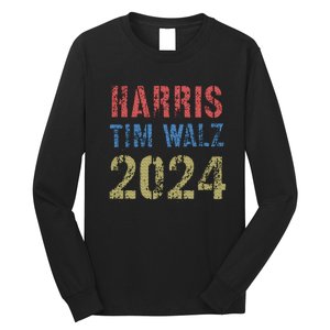 Harris Tim Walz 2024 American Election 2024 Pro Kamala Long Sleeve Shirt