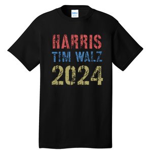 Harris Tim Walz 2024 American Election 2024 Pro Kamala Tall T-Shirt