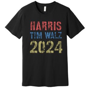 Harris Tim Walz 2024 American Election 2024 Pro Kamala Premium T-Shirt