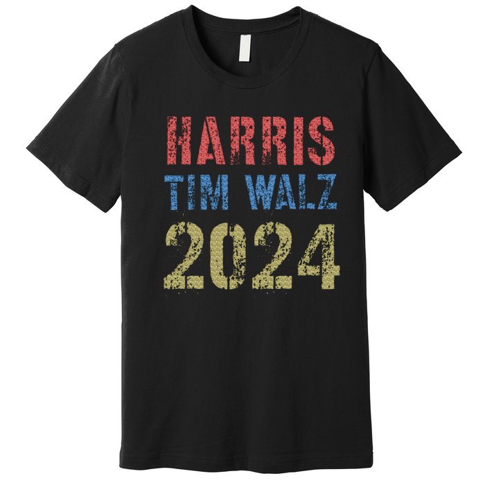 Harris Tim Walz 2024 American Election 2024 Pro Kamala Premium T-Shirt