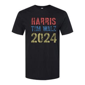 Harris Tim Walz 2024 American Election 2024 Pro Kamala Softstyle CVC T-Shirt