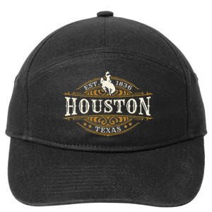 Houston Texas Western Style Rodeo Cowboy Novelty Souvenir 7-Panel Snapback Hat