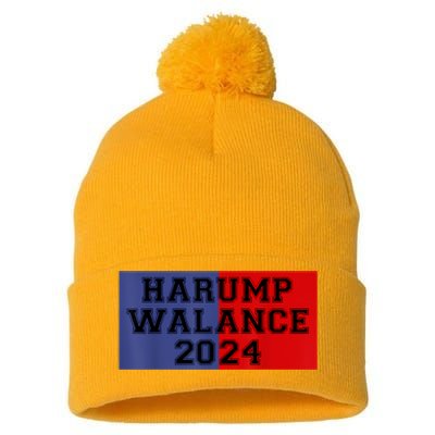 Harris Trump Walz Vance Funny 2024 Pom Pom 12in Knit Beanie