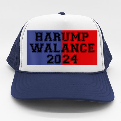 Harris Trump Walz Vance Funny 2024 Trucker Hat