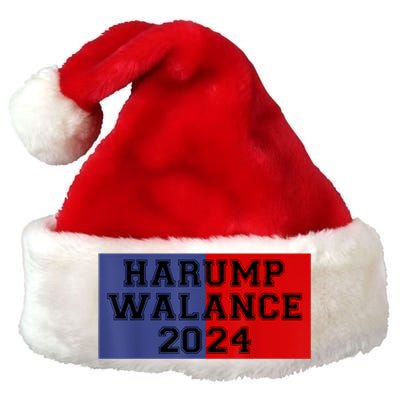 Harris Trump Walz Vance Funny 2024 Premium Christmas Santa Hat